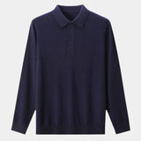 Brett - Plain Long Sleeve Polo