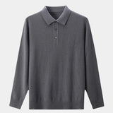 Brett - Plain Long Sleeve Polo