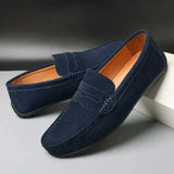 Connor - Suede Penny Loafers