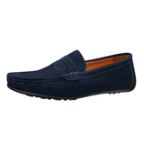 Connor - Suede Penny Loafers