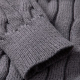 Declan - Jacquard Cable Knit Quarter-Zip Sweater