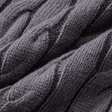 Declan - Jacquard Cable Knit Quarter-Zip Sweater