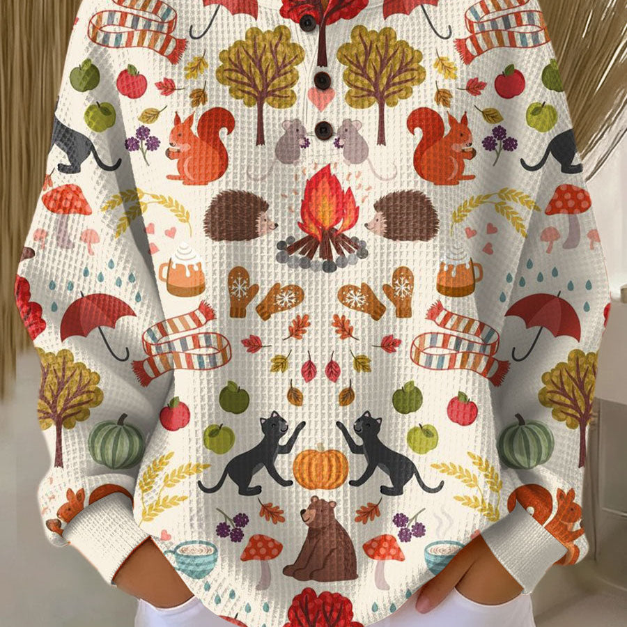 Hazel - Fall Forest Sweater