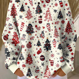 Holly - White Christmas Tree and Bauble Sweater