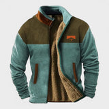 Alex - Brown Two-Tone Fleece Jacket