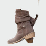 Penelope - Tall Suede Ankle Boots