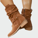 Penelope - Tall Suede Ankle Boots
