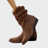 Penelope - Tall Suede Ankle Boots