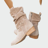 Penelope - Tall Suede Ankle Boots