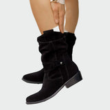 Penelope - Tall Suede Ankle Boots