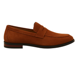 Rene - Old Money Style Suede Penny Loafers