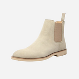Tyler - Beige Suede-Look Chelsea Boots