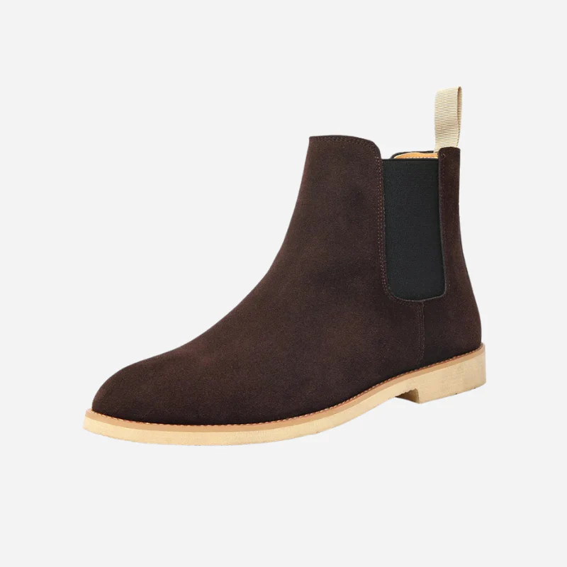 Tyler - Beige Suede-Look Chelsea Boots
