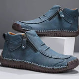Luc - Brown Casual Zip Shoes