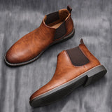 Evan - Brown Classic Chelsea Boots