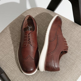 Francois - Brown Brogue Lace-Up Shoes