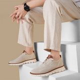 Isaac - Cream Knit Sneakers