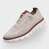 Isaac - Cream Knit Sneakers