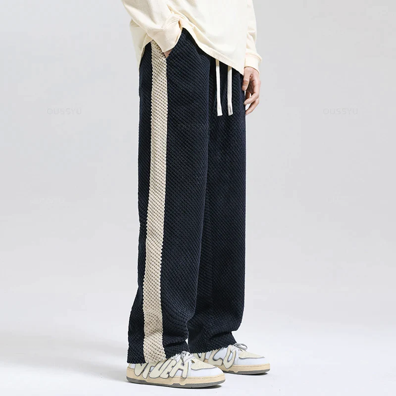 Aiden men's side stripe corduroy joggers, view 7
