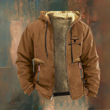 Matt - Black Teddy-Lined Hooded Jacket
