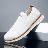 Caleb - Black Knit Slip-On Sneakers
