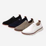 Caleb - Black Knit Slip-On Sneakers