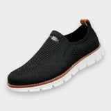 Caleb - Black Knit Slip-On Sneakers