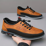 Nicolas - Two-Tone Casual Lace-Up Shoes