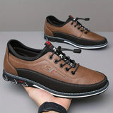 Nicolas - Two-Tone Casual Lace-Up Shoes