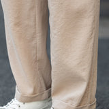 Francis men's beige fine wale corduroy pants, view 5