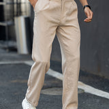 Francis men's beige fine wale corduroy pants, view 2