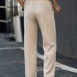Francis men's beige fine wale corduroy pants, view 3