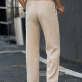 Francis men's beige fine wale corduroy pants, view 3