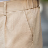 Francis men's beige fine wale corduroy pants, view 4
