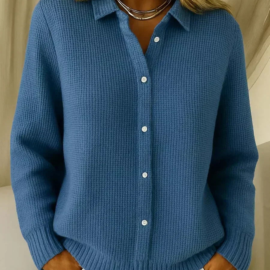 Héloïse - Cardigan à carreaux à trame marquée