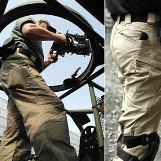 Ghislain men's water repellent technical cargo pants, view 9