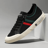 Maxime - Knit Sneakers with Contrast Stripes
