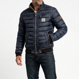 Tobias - Quilted Retro Jacket with Stand Collar