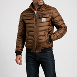 Tobias - Quilted Retro Jacket with Stand Collar