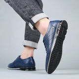 Vincent - Black Textured Casual Shoes