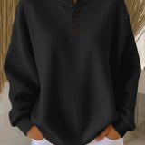 Helen - Solid Waffle Knit Sweater