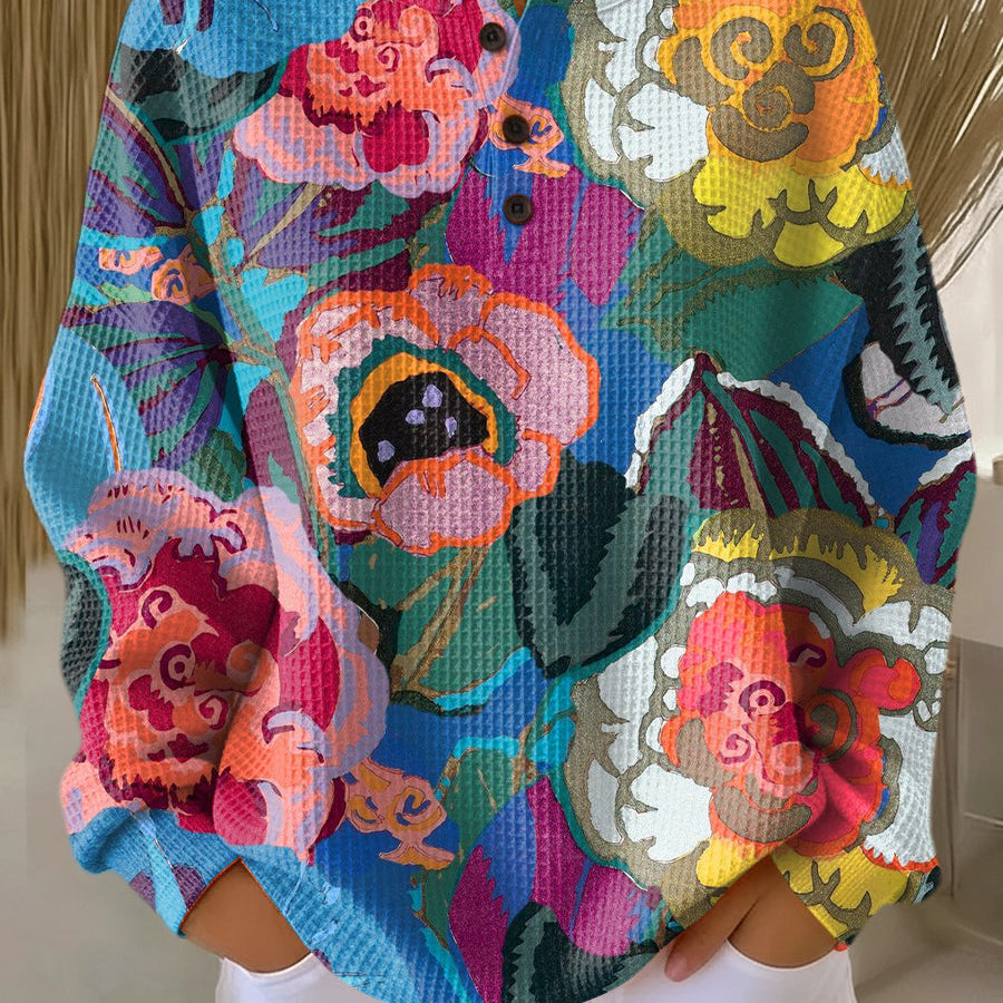 Irene - Large Floral Sweater
