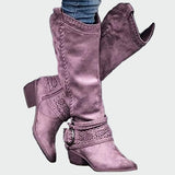 Rosalind - Suede Cowboy Boots
