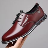 Philippe - Black Glossy Finish Derby Shoes
