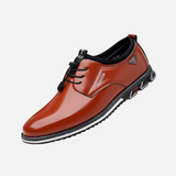 Philippe - Black Glossy Finish Derby Shoes
