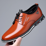 Philippe - Black Glossy Finish Derby Shoes