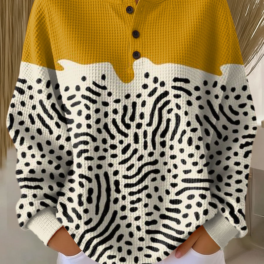 Opal - Mustard Yellow Polka Dot Top