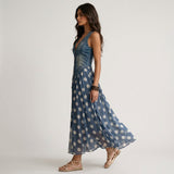 Beatrice - Denim Dress with Polka Dot Chiffon Skirt