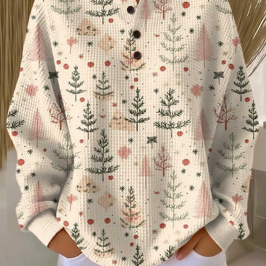 Meredith - Cream Mini Tree Sweater