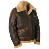 Dominic - Classic Aviator Jacket with Teddy Lining